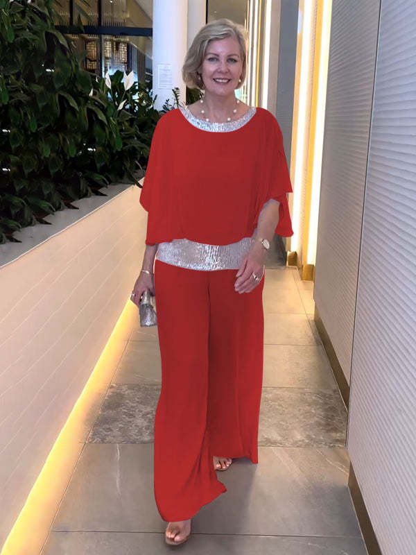 Ember | Classy Elegant Ruffle Sleeve Set