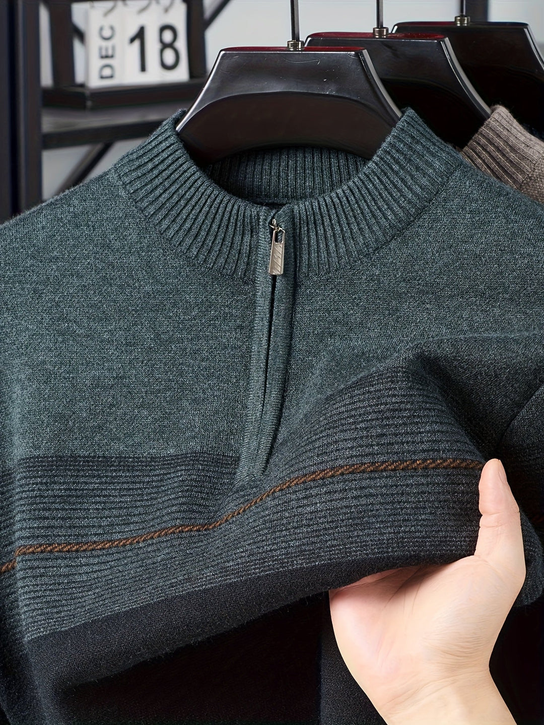Gregory | Refined Half-Zip Sweater