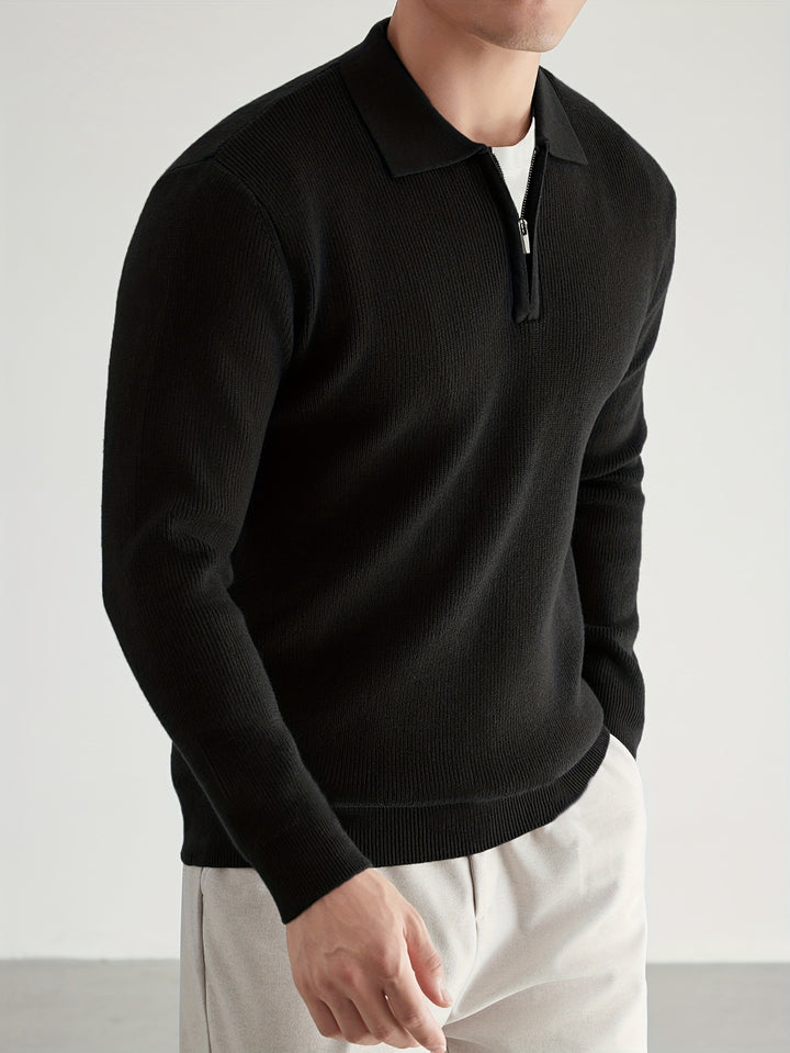 Theodore | Quarter-Zip Collared Sweater