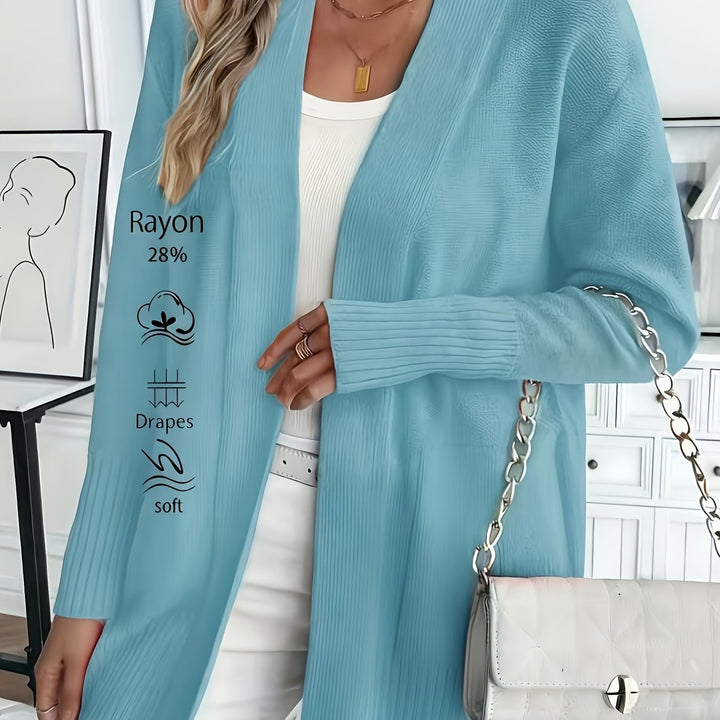 Miriam | Open-Front Draped Cardigan