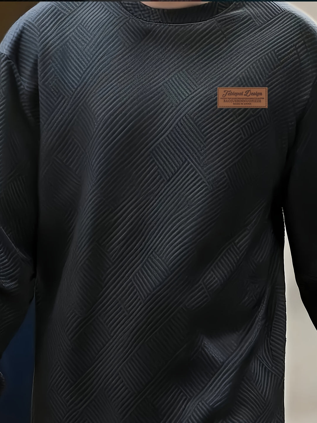 Clifford | Textured Crew Neck Sweatshirt