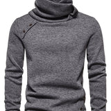 Marcus | Slouchy Cowl-Neck Button-Detail Sweater