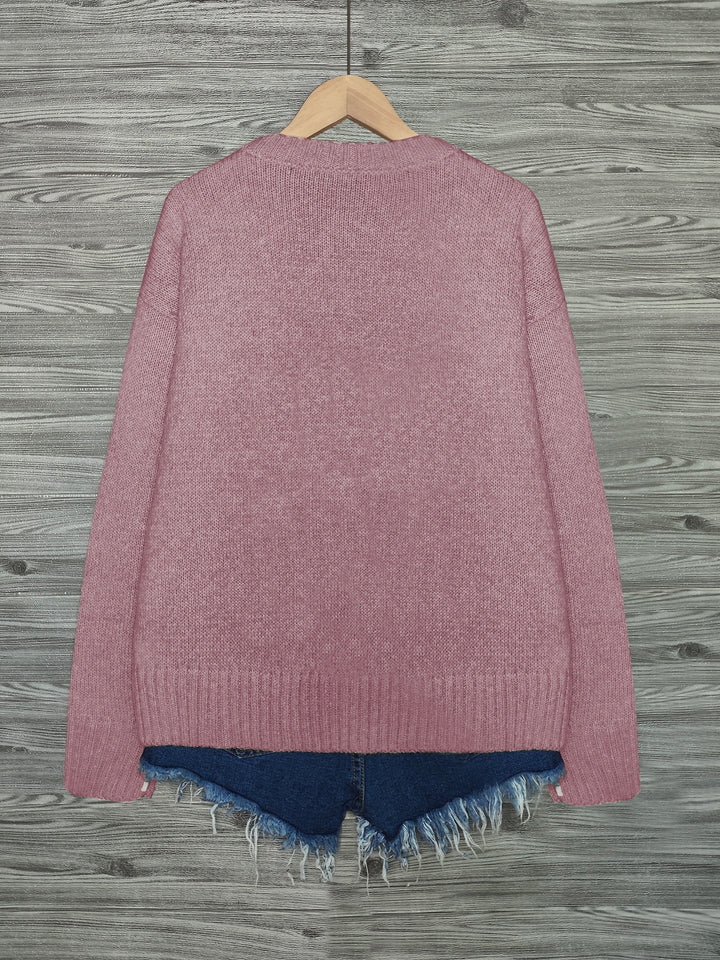 Maeve | Charming Cat-Print Knit Sweater