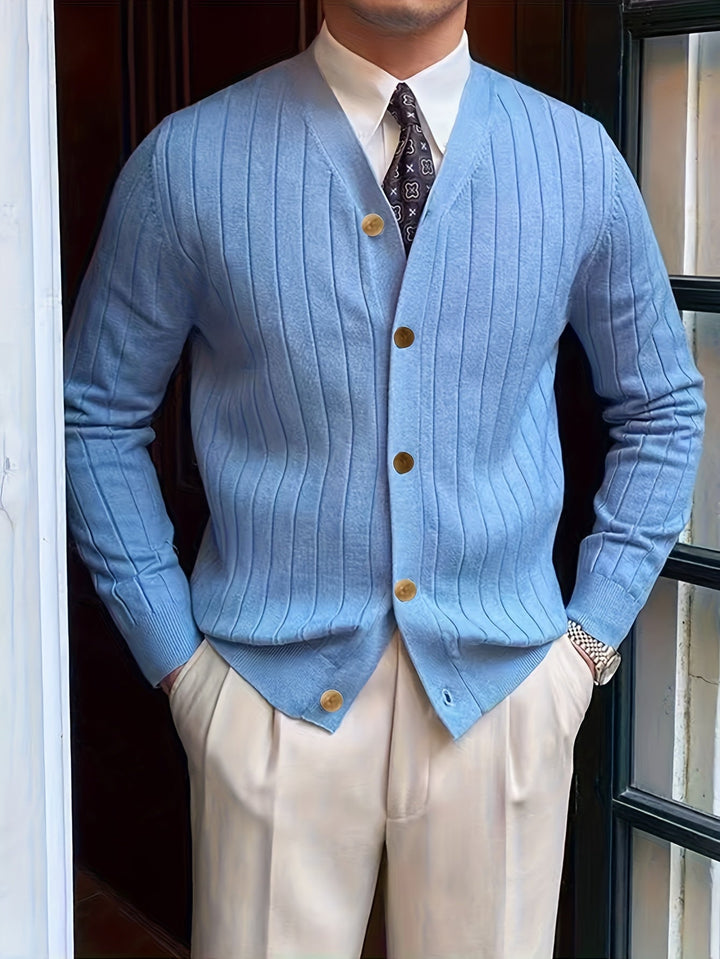 Franklin | Ribbed Button-Up Cardigan