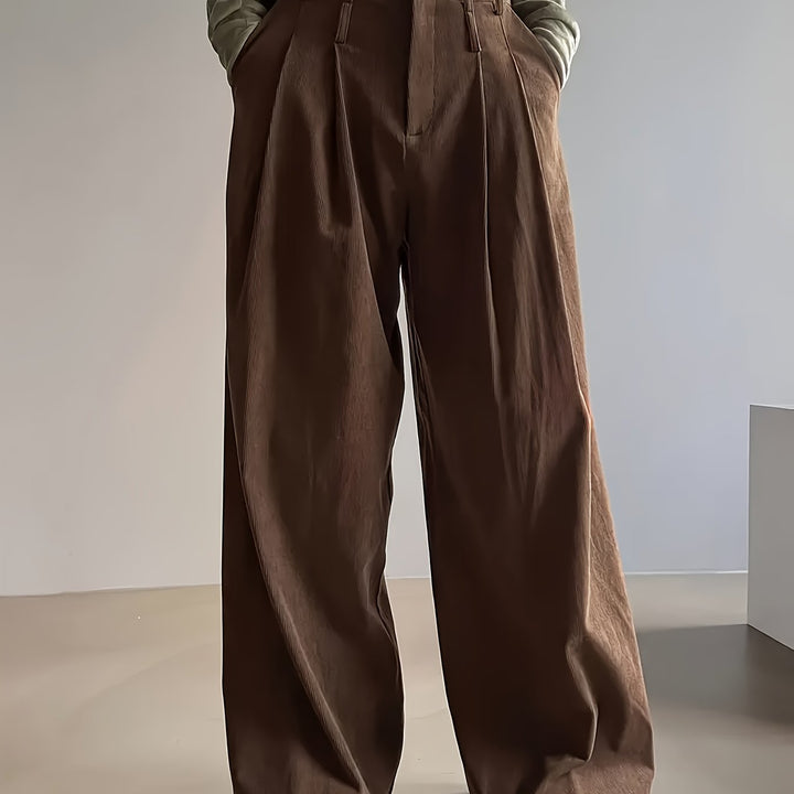 Harriet | Pleated Wide-Leg Pants
