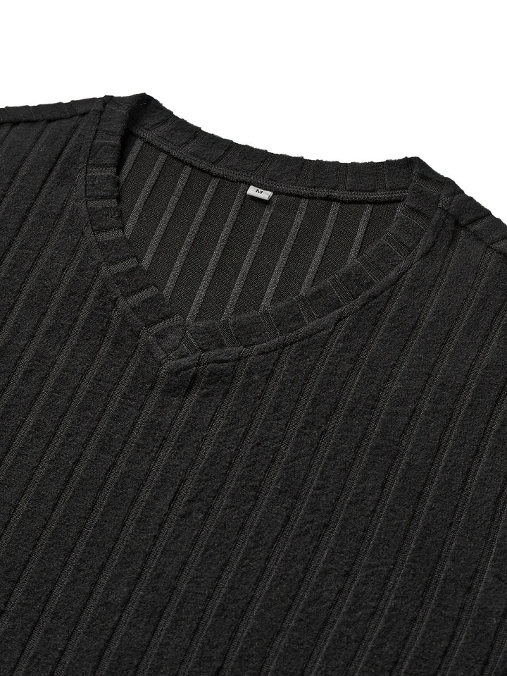 Vincent | Ribbed V-Neck Sweater