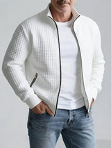 Sullivan | Textured Stand-Collar Zip Jacket