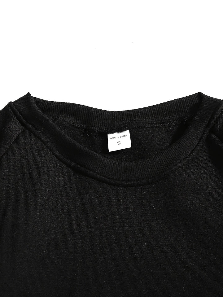 Merrick | Raglan-Sleeve Crew Neck Sweatshirt
