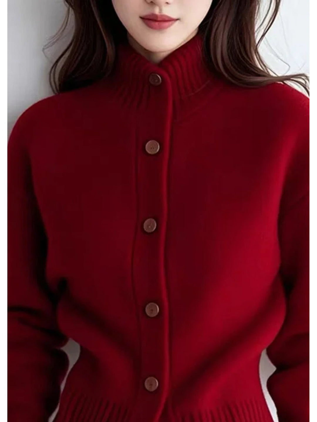 Juliana | Refined High-Neck Cardigan