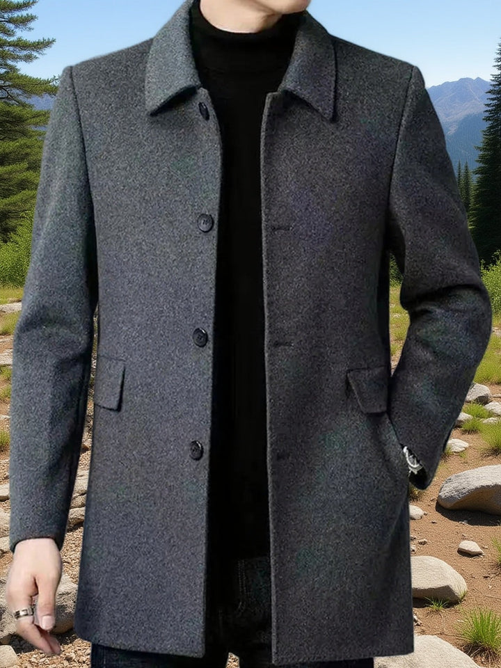 Gerald | Refined Single-Breasted Overcoat