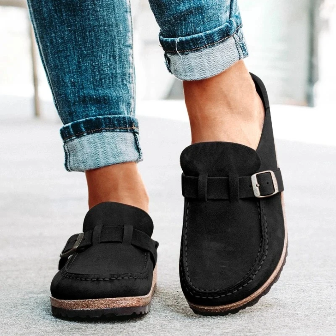 Lauren | Low Heel Buckle Loafers
