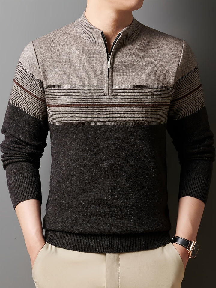 Gregory | Refined Half-Zip Sweater