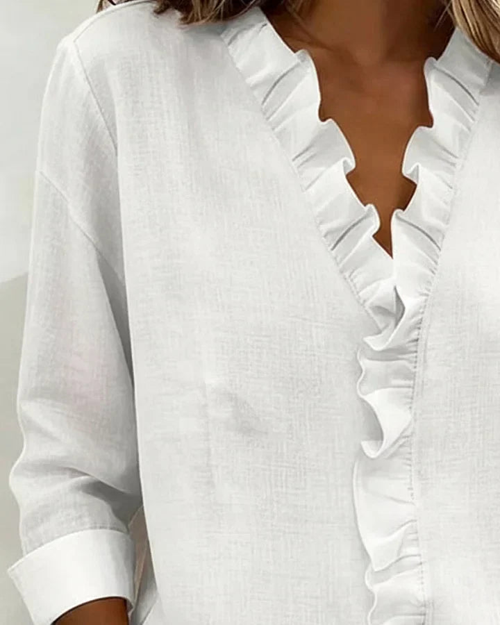 Eleanor | Elegant Ruffle Blouse