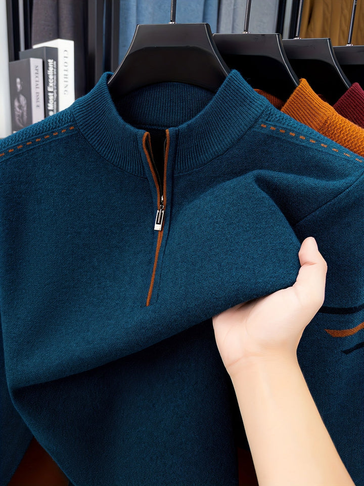 Malcolm | Half-Zip Knit Sweater