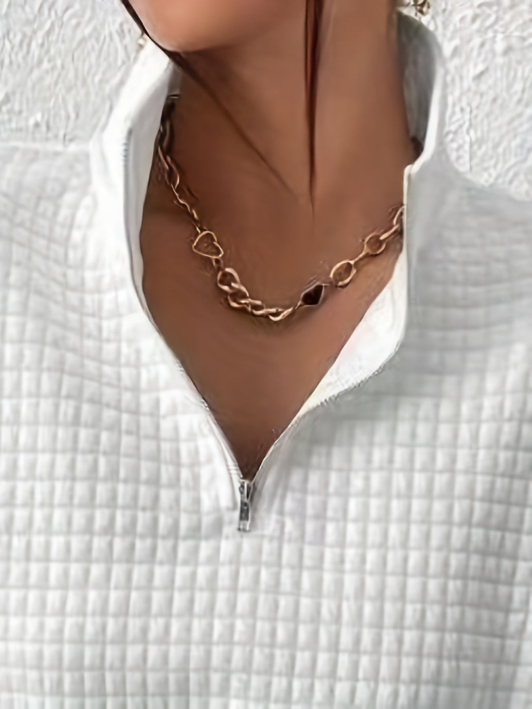 Paige | Textured Quarter-Zip Pullover