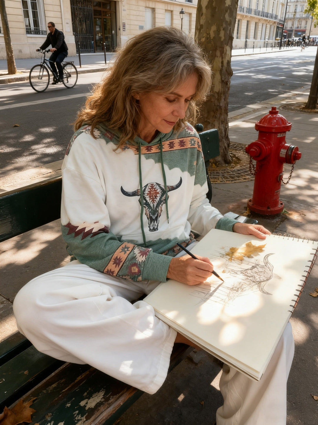 Fern | Western-Print Hoodie