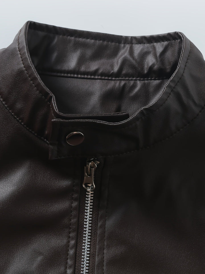 Marcus | Stand-Collar Moto Jacket