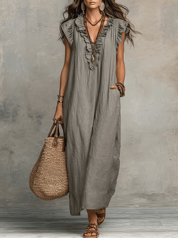 Marigold | Stylish Ruffle Sleeveless Dress