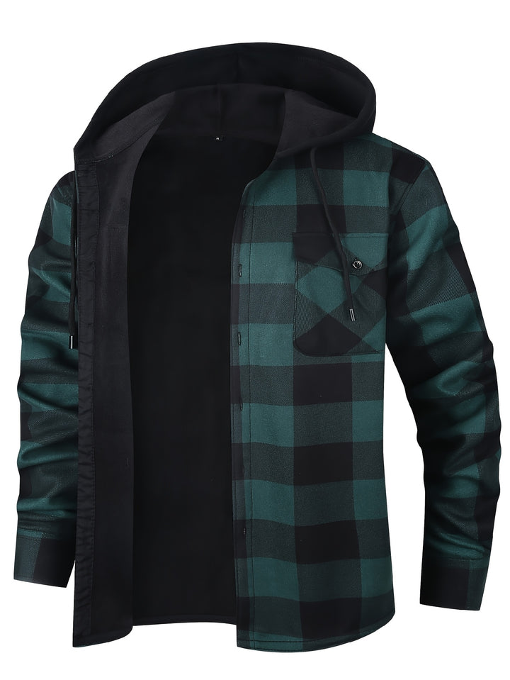 Dawson | Hooded Checked Shirt Jacket