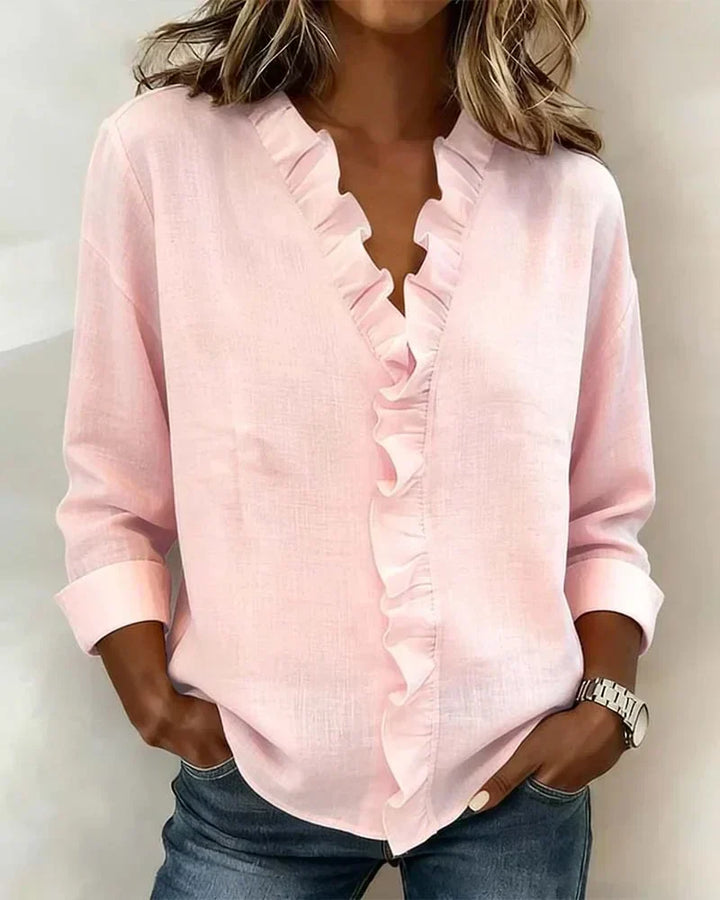 Eleanor | Elegant Ruffle Blouse