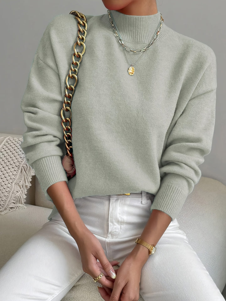 Lucille | Cozy Mock Neck Sweater