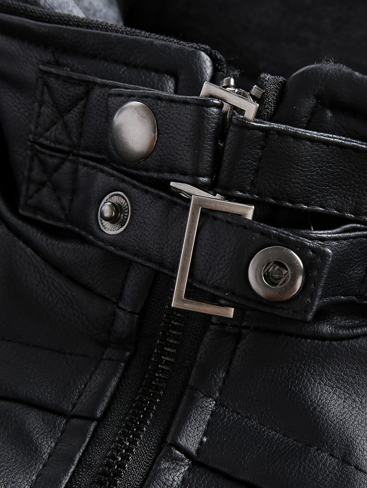 Rhys | Hooded Moto Jacket