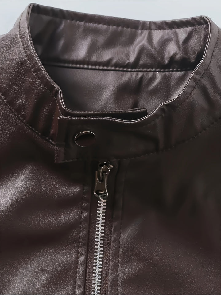 Crawford | Stand-Collar Moto Jacket