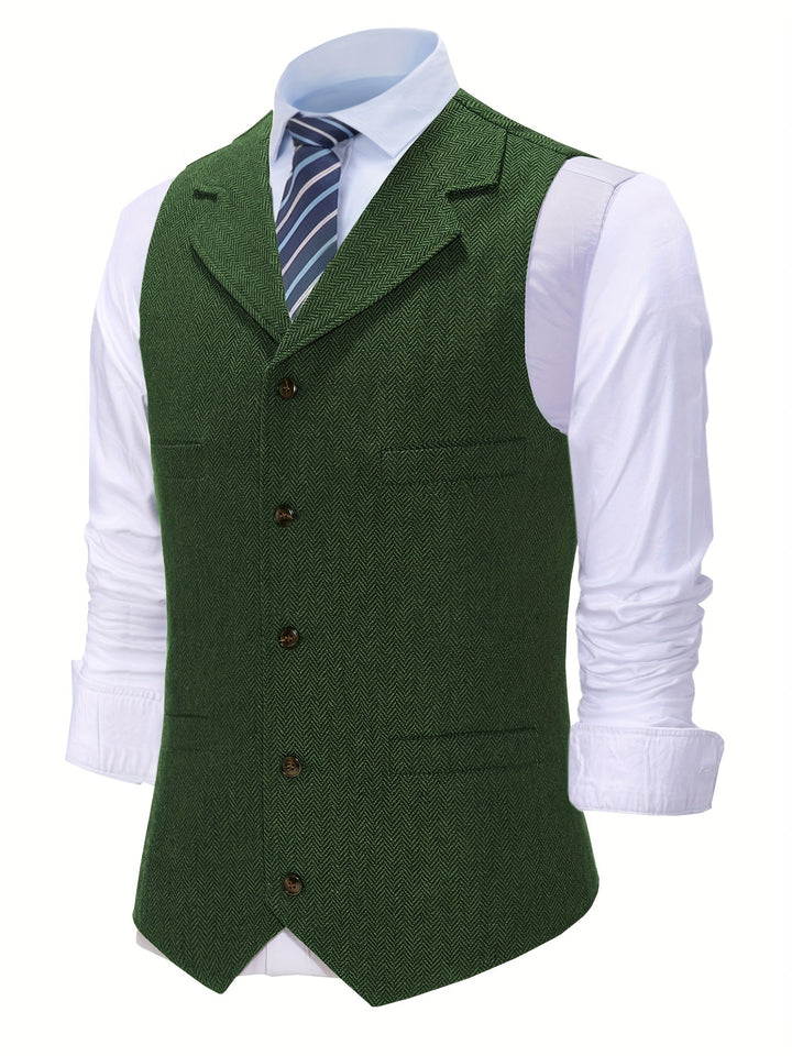 Baxter | Herringbone Tailored Vest