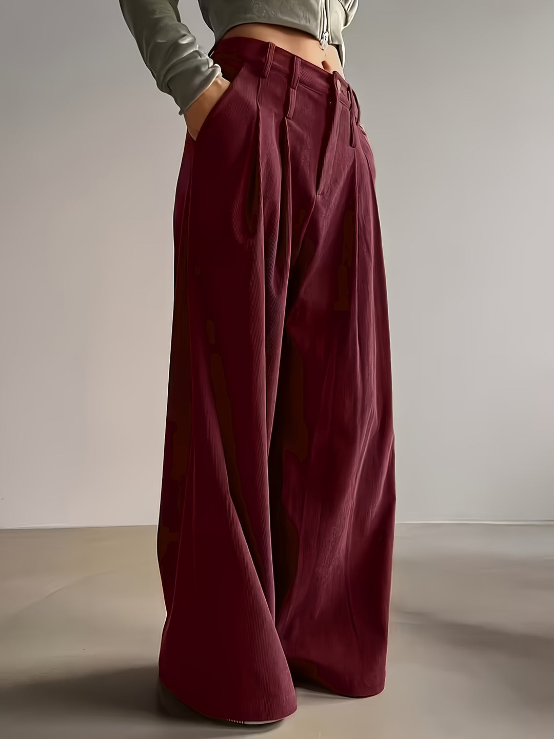Harriet | Pleated Wide-Leg Pants