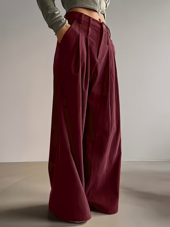 Harriet | Pleated Wide-Leg Pants
