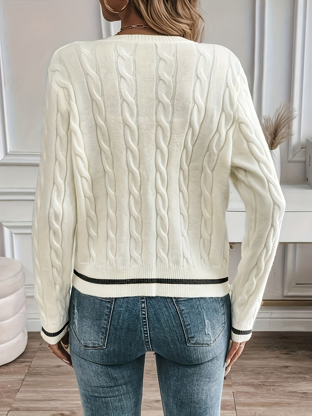 Laurel | Textured Button-Front Cardigan