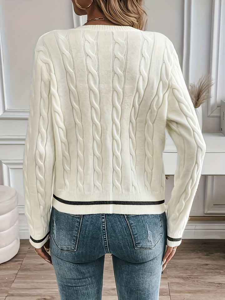 Laurel | Textured Button-Front Cardigan