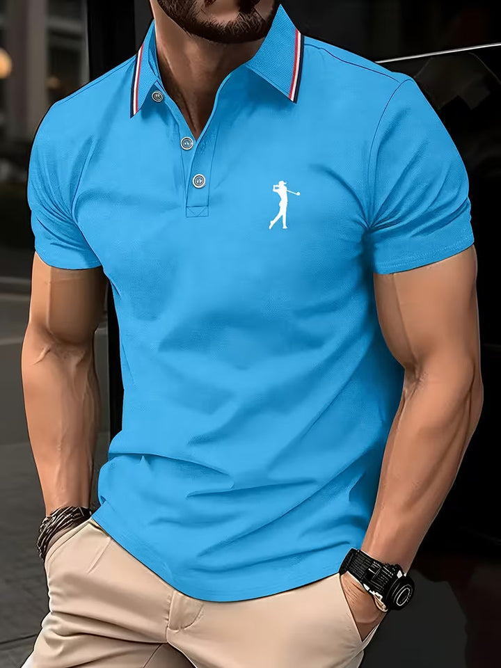 Crosby | Casual Short-Sleeve Golf Printed Shirt