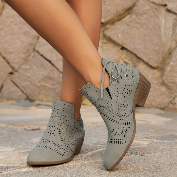 Lucia | Perforated Artisan Everyday Boots