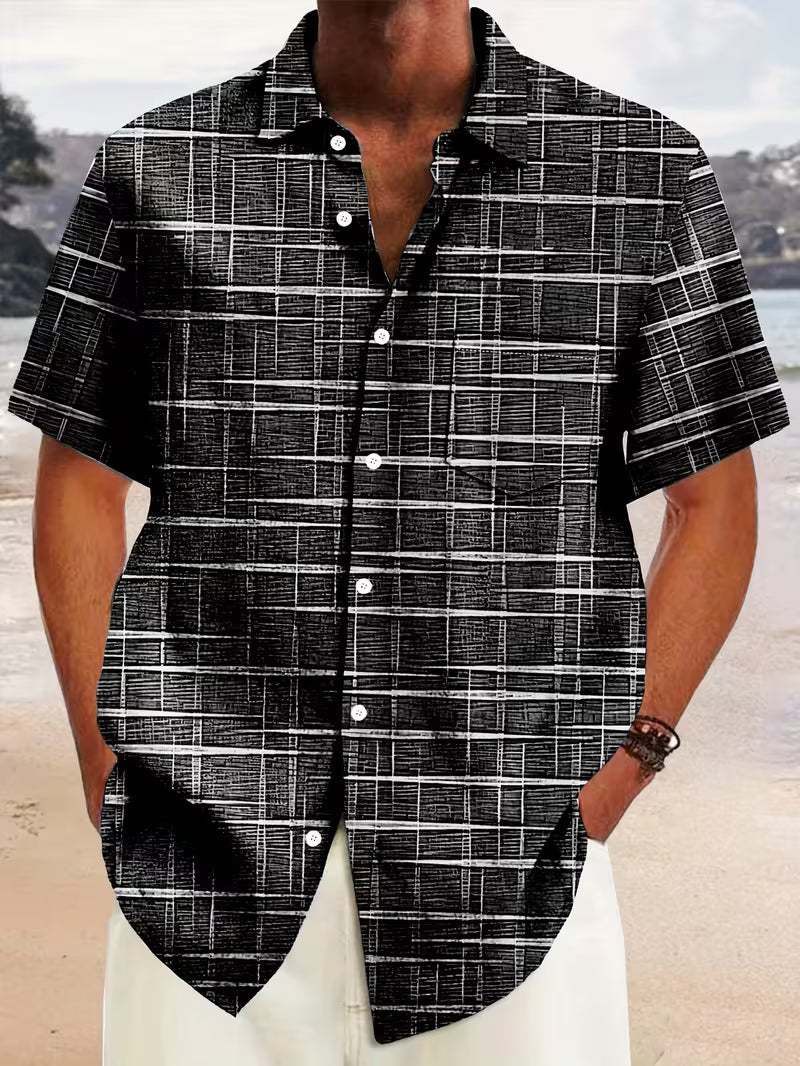 Tyler | Classic Button Short Sleeve Summer Shirt