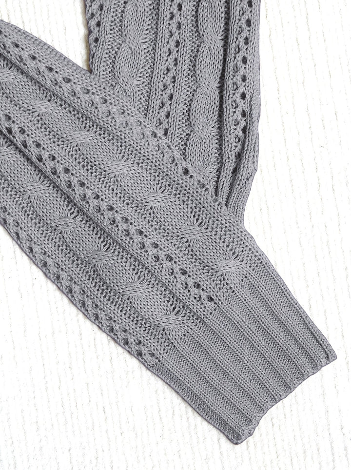 Maeve | Textured Cable-Knit Cardigan
