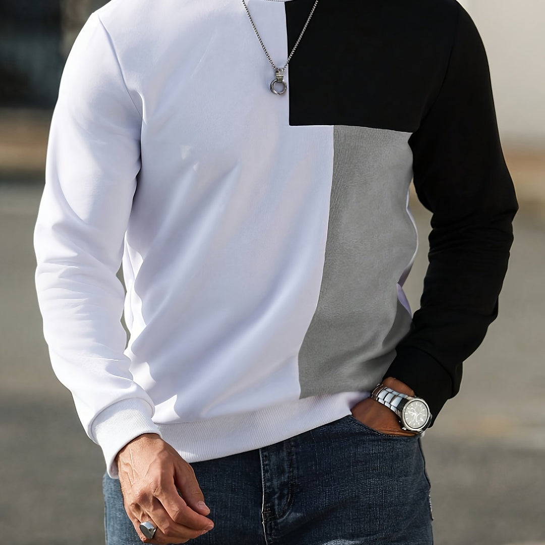 Jonah | Panelled Pullover Sweatshirt