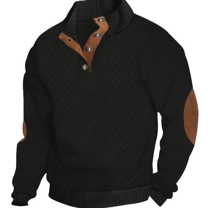 Sawyer | Textured Stand-Collar Sweater