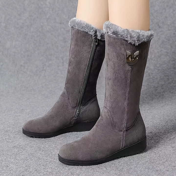 Lorna | Cozy Fur-Trimmed Winter Boots