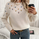 Constance | Floral Embroidered Sweater