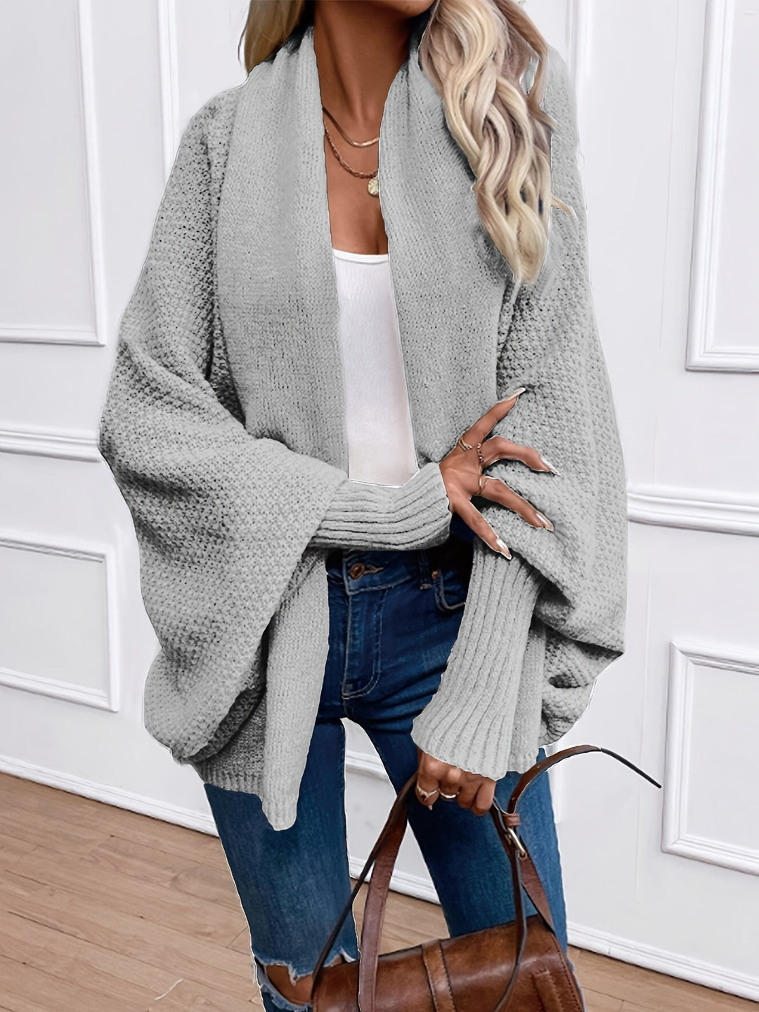 Rosalyn | Draped Shawl-Collar Cardigan