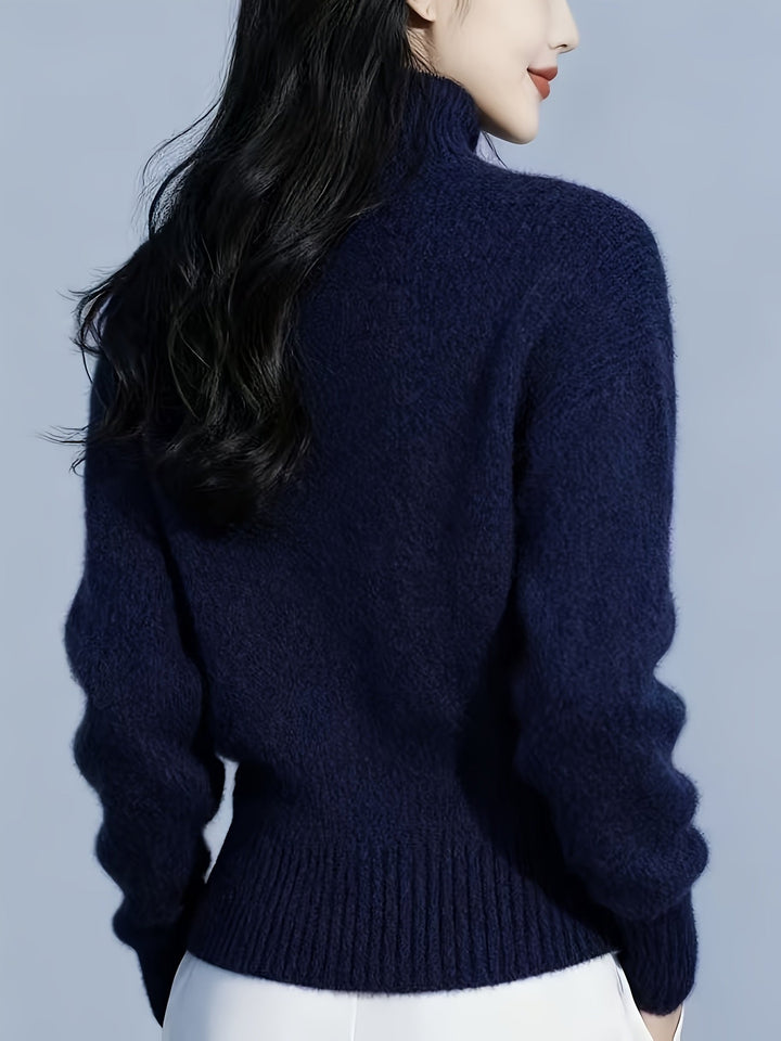 Juliana | Refined High-Neck Cardigan