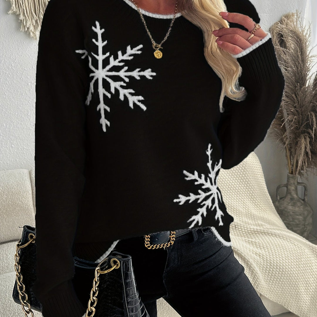 Holly | Snowflake Knit Sweater