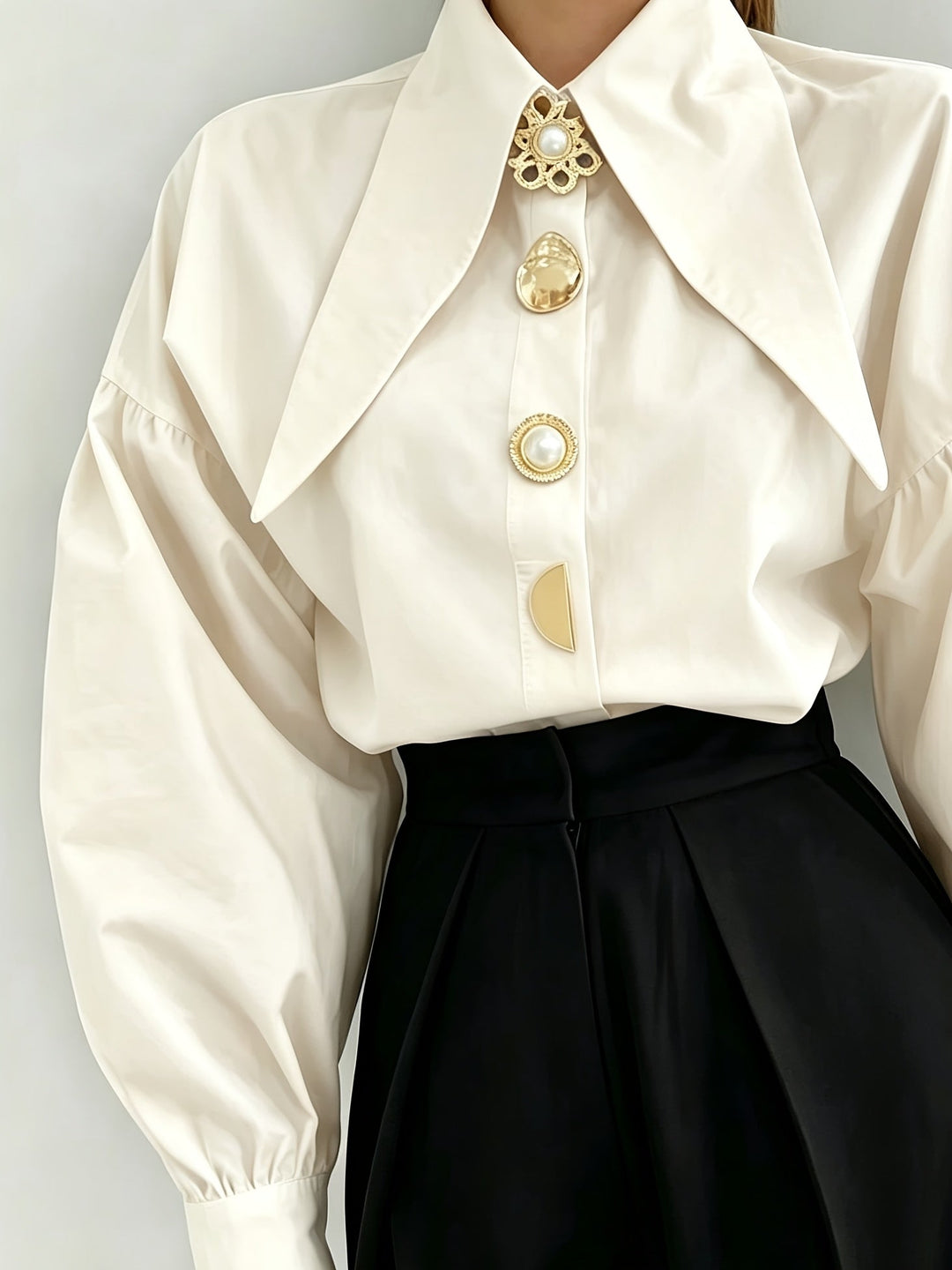 Lorna | Statement-Collar Blouse