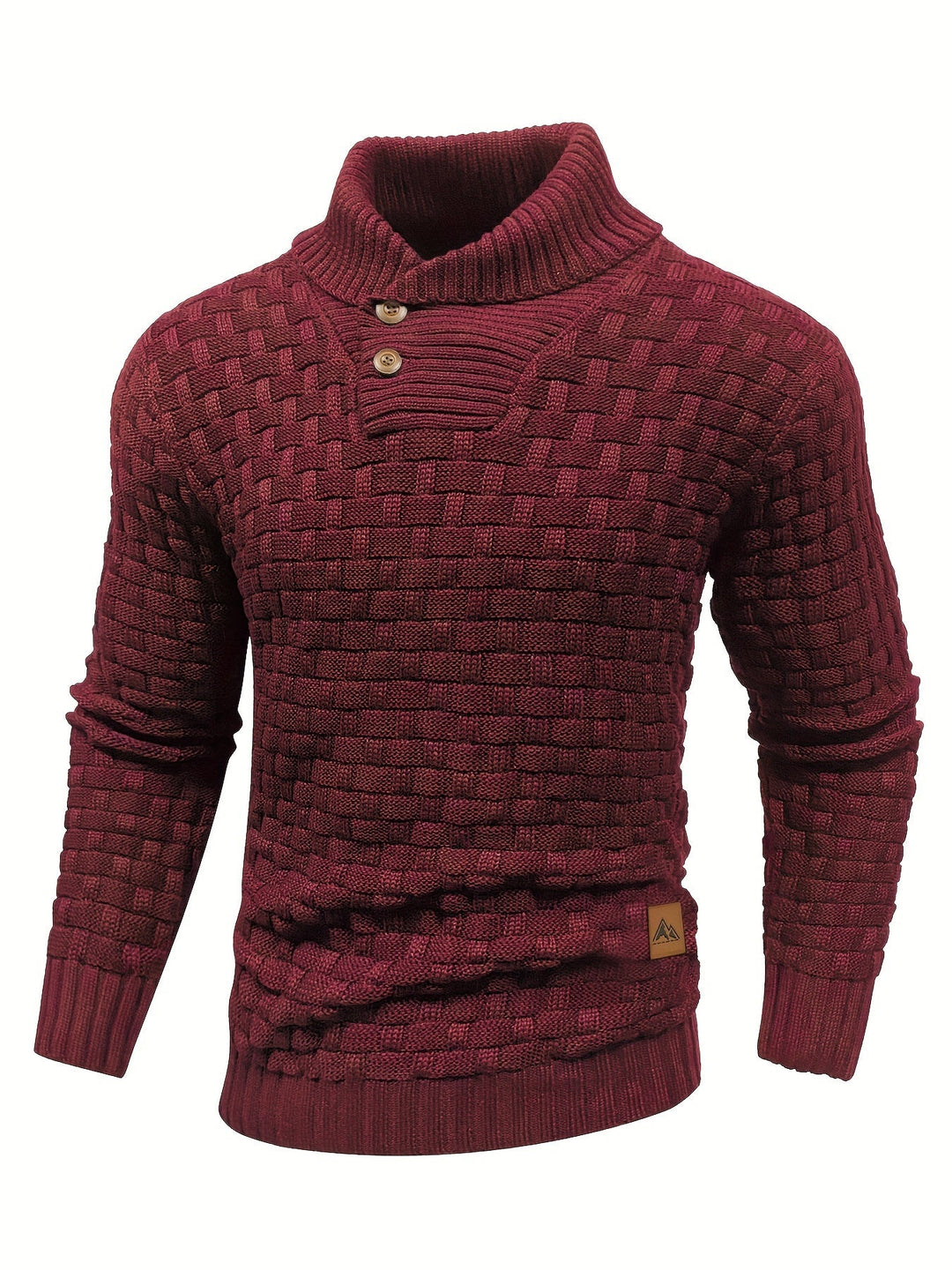 Garrett | Textured Shawl-Collar Sweater