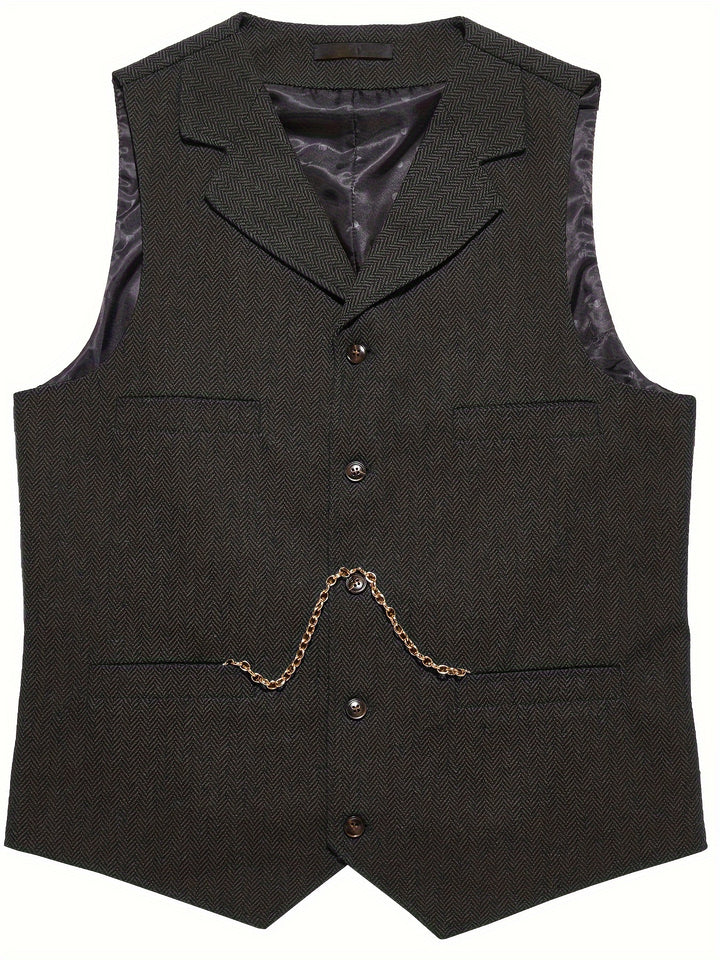Baxter | Herringbone Tailored Vest