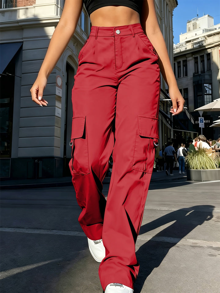 Delaney | High-Waisted Wide-Leg Cargo Pants