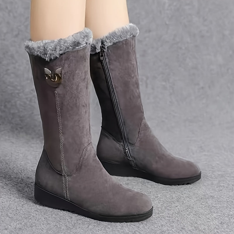 Lorna | Cozy Fur-Trimmed Winter Boots