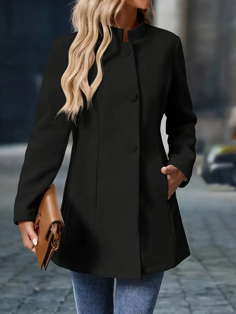Antonia | Tailored Stand-Collar Coat