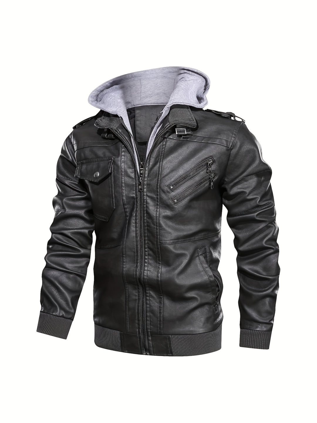 Rhys | Hooded Moto Jacket